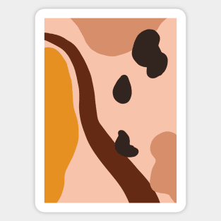 Abstract Earth Tones 6 Sticker